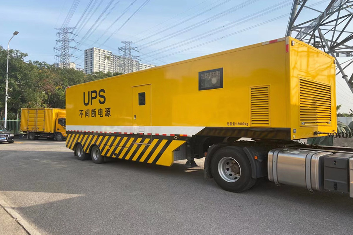 上栗发电机租赁施工现场